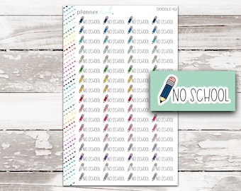 DOODLE-153 || NO SCHOOL Doodle Stickers