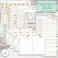 MK-803 EC 7x9 DAILY Duo || "Frost & Fir" 7x9 Erin Condren Daily Duo