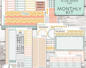 KIT-821 O - PLUM 7x9 Monthly || "Busy As A Bee"