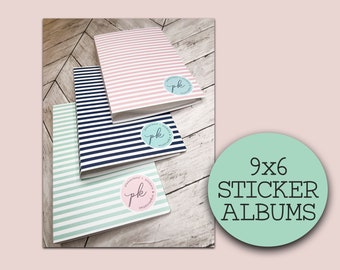 50% Off! 9x6 PK STICKER ALBUMS (1 Inch & .5 Inch)