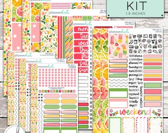 MK-827 WEEKLY || "Squeeze The Day" - Weekly Kit Planner Stickers