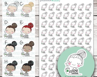 PKDG-1 || COFFEE PK Doodles Planner Stickers (9 Variations)