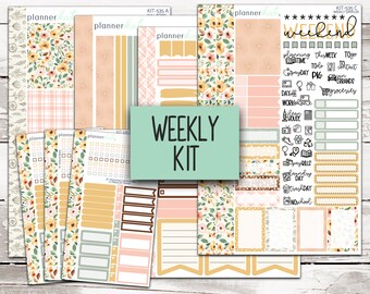 KIT-535 WEEKLY || "Summer Warmth" - Weekly Kit Planner Stickers