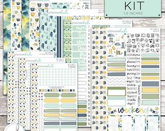 KIT-810 WEEKLY || "Rainy Day Reads" - Weekly Kit Planner Stickers