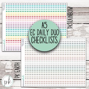 DAILY-502 || A5 EC Daily Duo Checklist Stickers