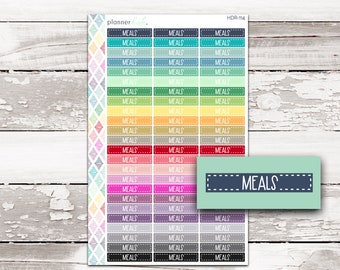 HDR-114 || MEALS Header Stickers
