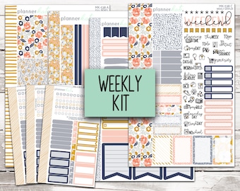 MK-538 WEEKLY || "Vintage Vibes" - Weekly Kit Planner Stickers