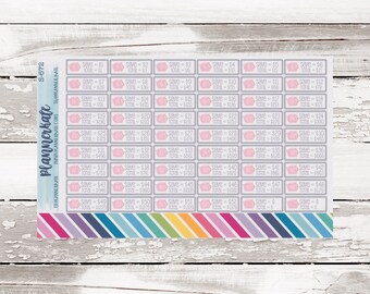 Sale! S-672 || 52 WEEK Money / Savings Challenge Planner Stickers