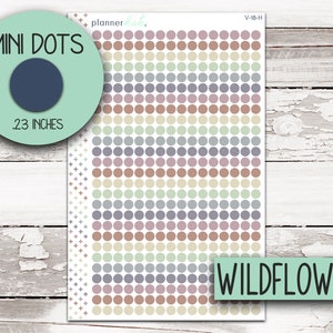 V-18 MINI DOT STICKERS H) Wildflowers