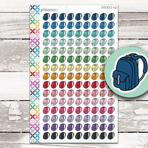 DOODLE-122 || BACKPACK Doodle Stickers