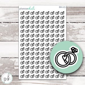 BW-73 || WEDDING / ANNIVERSARY Icon Sticker