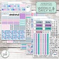 KIT-825 Q3-9 - Hobonichi Cousin Weekly / Daily || "Mermaid Glass"