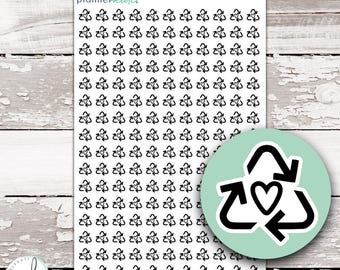 BW-19 || RECYCLE Icon Sticker