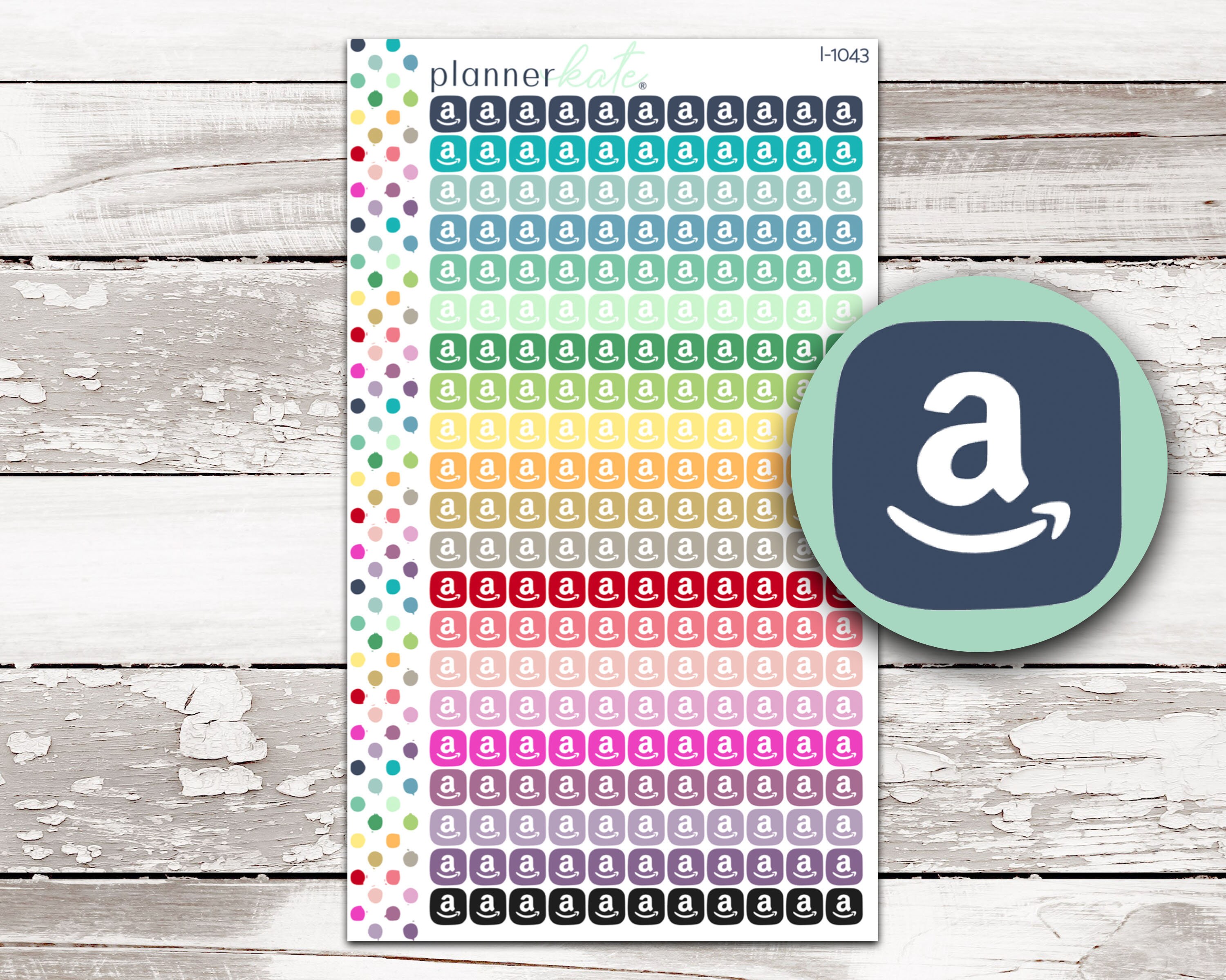 I-1043 AMAZON Itty Bitty Icon Sticker - Etsy Sweden