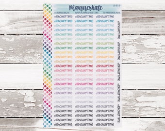 Sale! S-519 || SHOWERTIME Planner Stickers