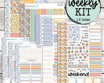 MK-618 WEEKLY || "Granny's Garden" - Weekly Kit Planner Stickers