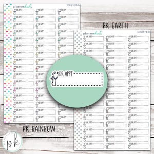 STREIFEN-118 || &quot;DR APPT&quot; Dash Doodle Sticker für Planner.&quot;