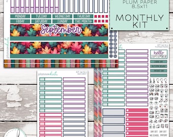 KIT-741 N - Plum 8.5x11 Monthly || "Feeling The Fall"