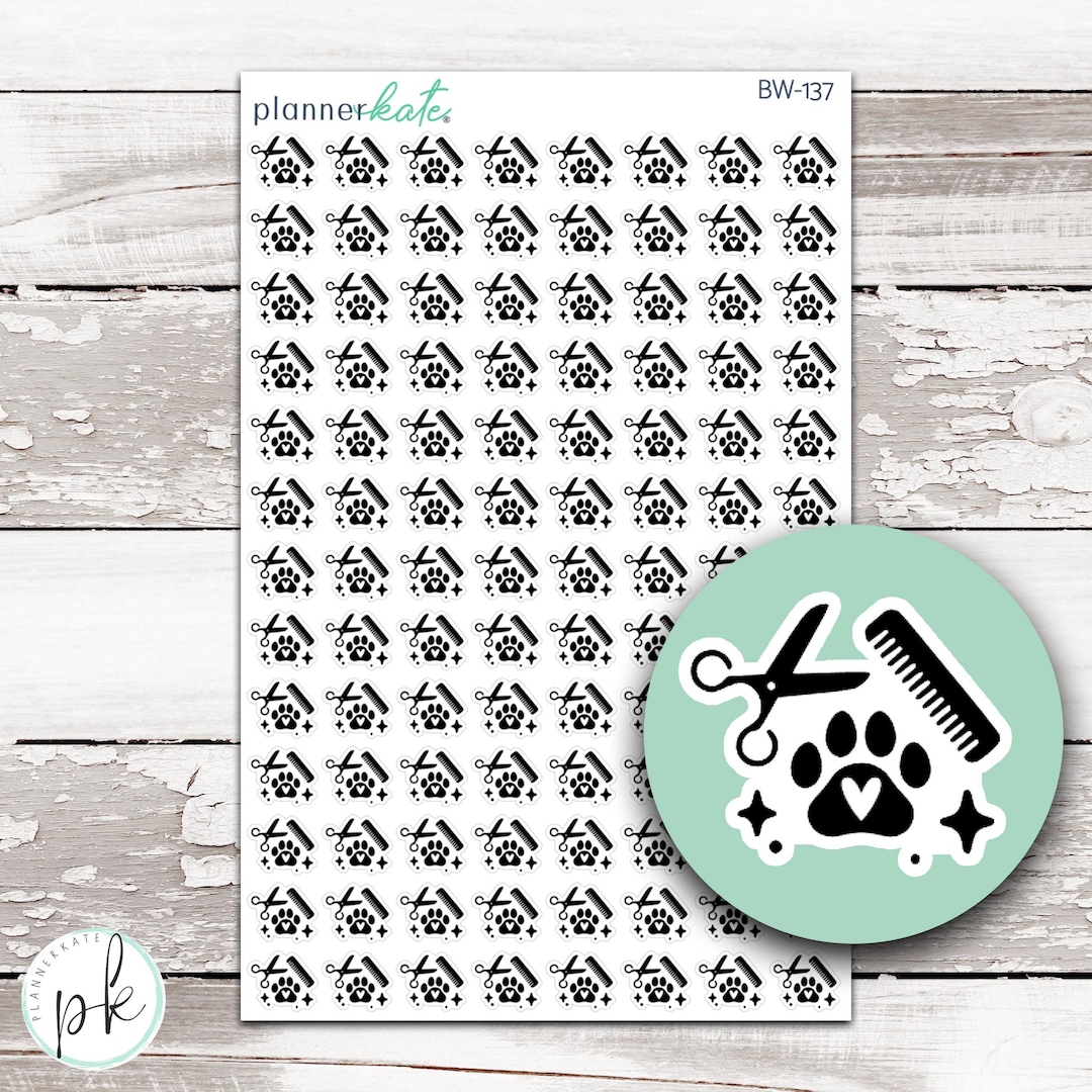 Groomers - BW Icon Stickers || BW-137 - Etsy