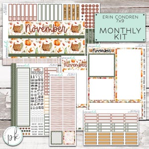 KIT-751 L - EC 7x9 Monthly     Touchdowns & Turkey