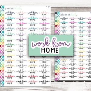 KF-3 || "Work From Home" Kit Font Scripts - Standard & Mini Size
