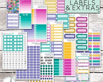 KIT-816 ADD ONS #3 || "Floral Splash" Kit Add Ons - Labels / Extras