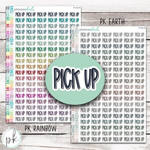 R-124 || PICK UP Large Script Stickers