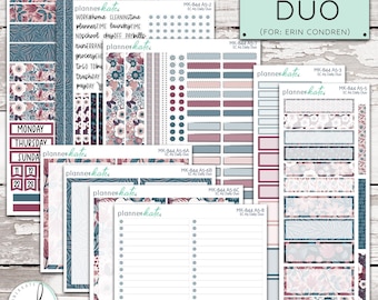 MK-844 EC A5 Daily Duo || "Dusty Rose" A5 Erin Condren Daily Duo