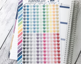 S-860 || APPLE Icon Stickers for Planner (198 Removable Matte Stickers)