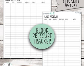 STK-250 || Blood Pressure Tracker Dashboard Sticker