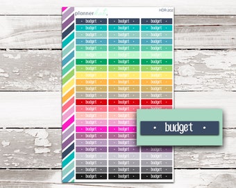 HDR-202 || BUDGET Header Stickers