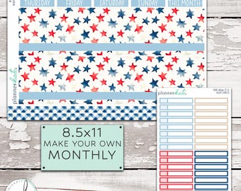 MK-824 Z - 8.5x11 "Make Your Own" Monthly Kit || "Freedom Remembered"