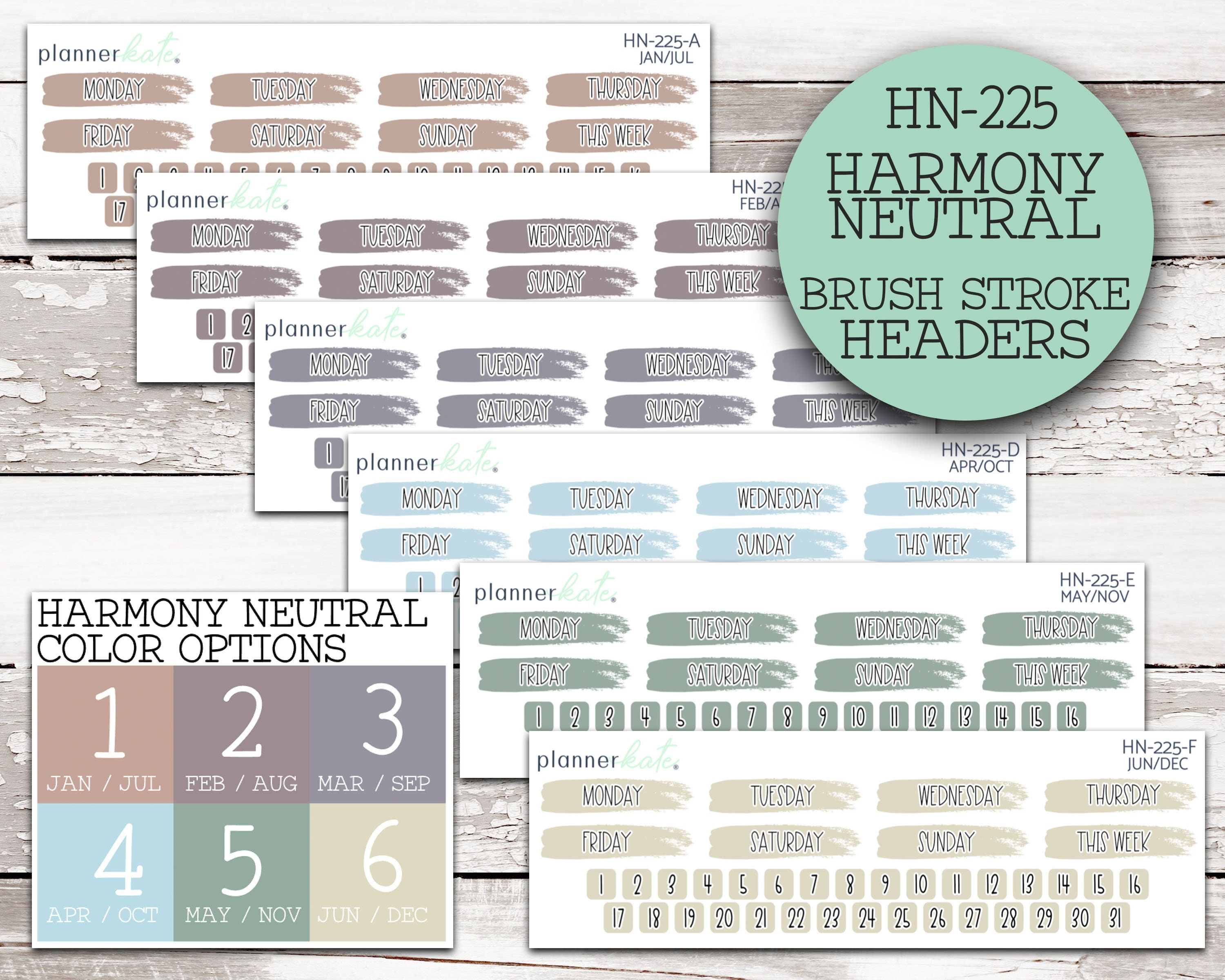 25% Off HN-225 EC Harmony Neutral Weekly Brush Stroke - Etsy Singapore