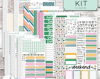 KIT-736 SEMANAL // "Ratón de biblioteca" - Pegatinas para planificador semanal