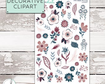 MK-844 CLIPART || "Dusty Rose" Kit Add Ons