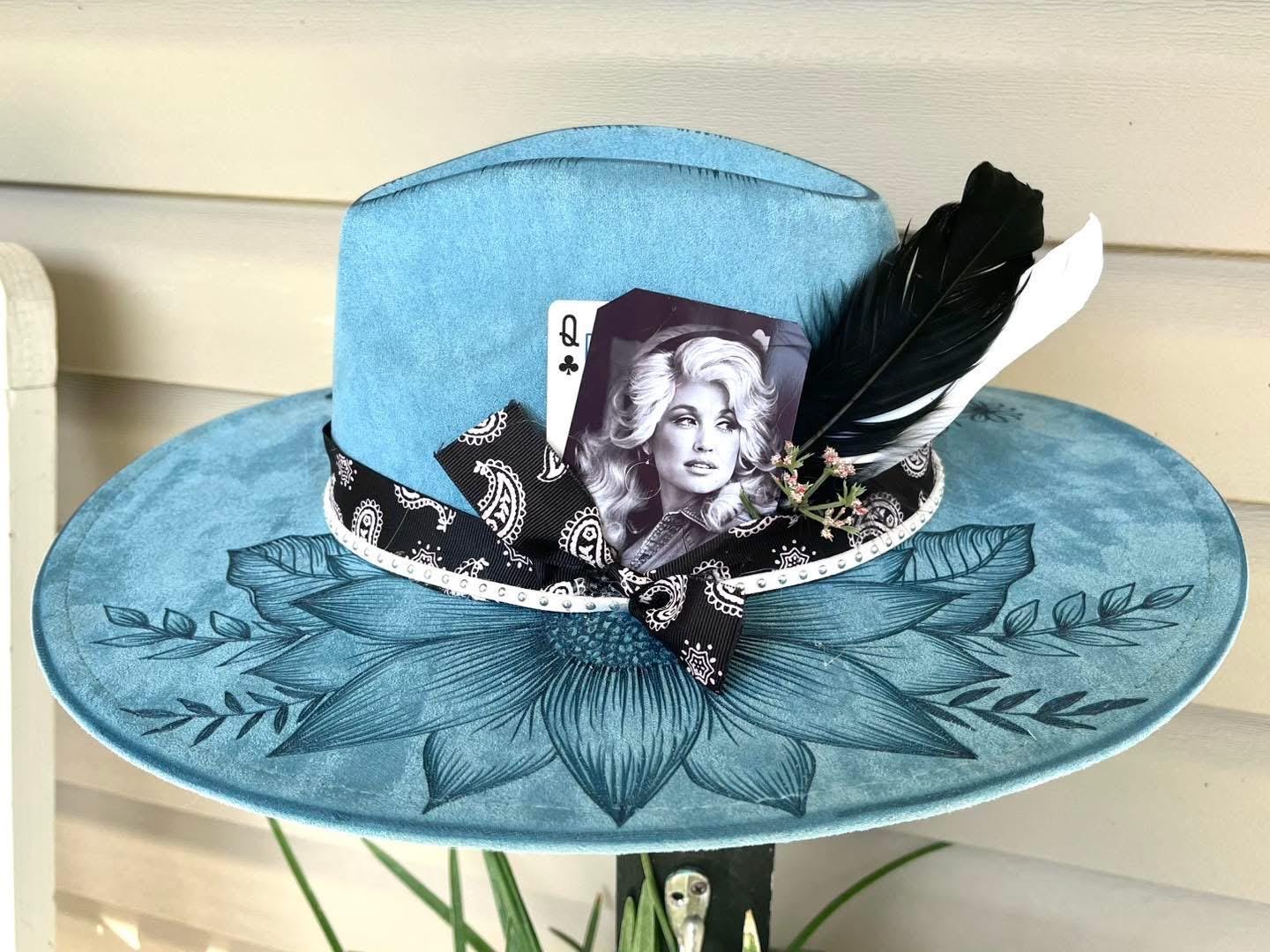 I Beg Your Parton - Handmade Custom Burned Hat, Wild Child 