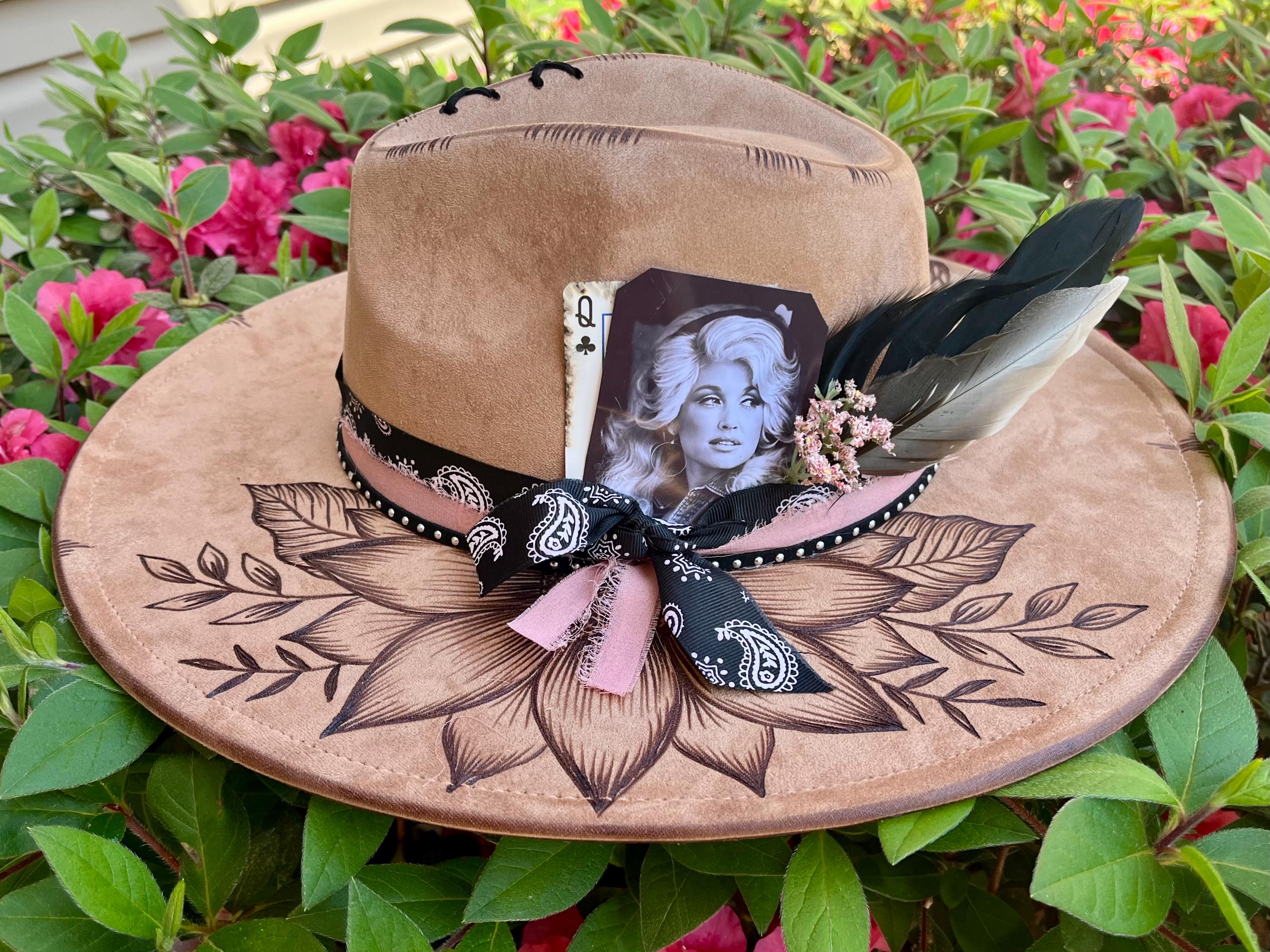 I Beg Your Parton - Handmade Custom Burned Hat, Wild Child 