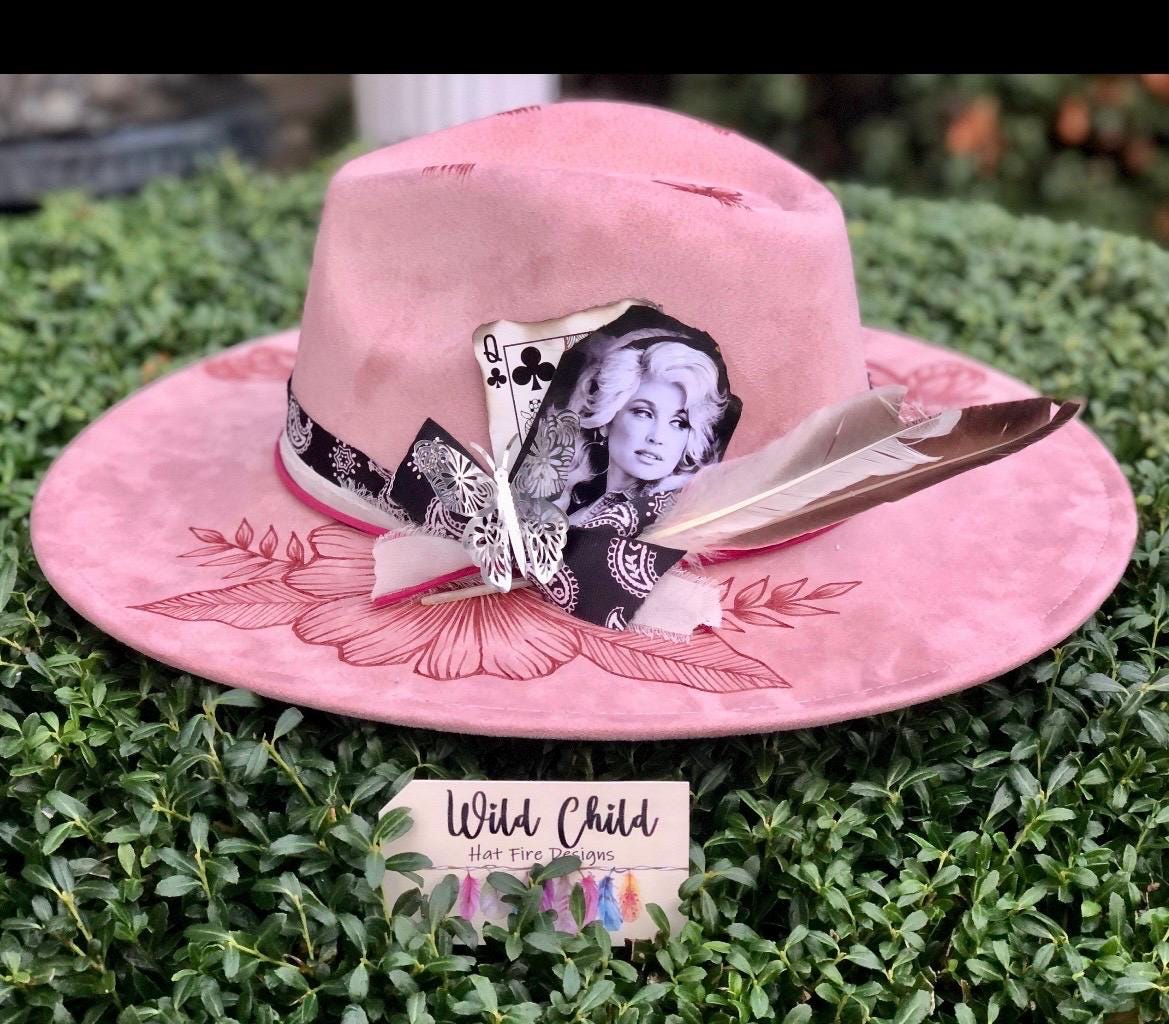 I Beg Your Parton - Handmade Custom Burned Hat, Wild Child  display picture 1