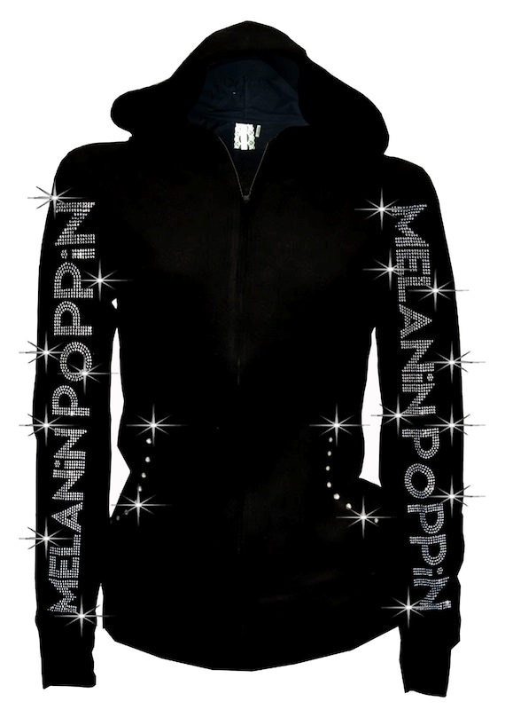 angel wing hoodies with rhinestones