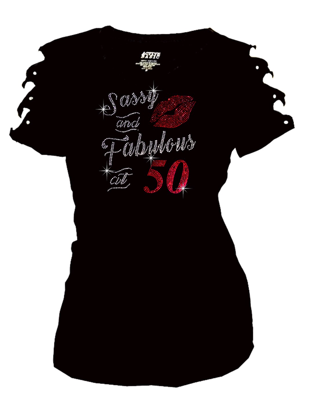 Bling Bling Rhinestone Shirt, Sassy and Fabulous at 40/45/50/55/60/65
