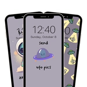 Niedliche Alien Handy Hintergründe, Alien Handy Hintergrund, süße Aliens, Alien Witze, Handy Hintergrund, digitaler Download, Sofort Download
