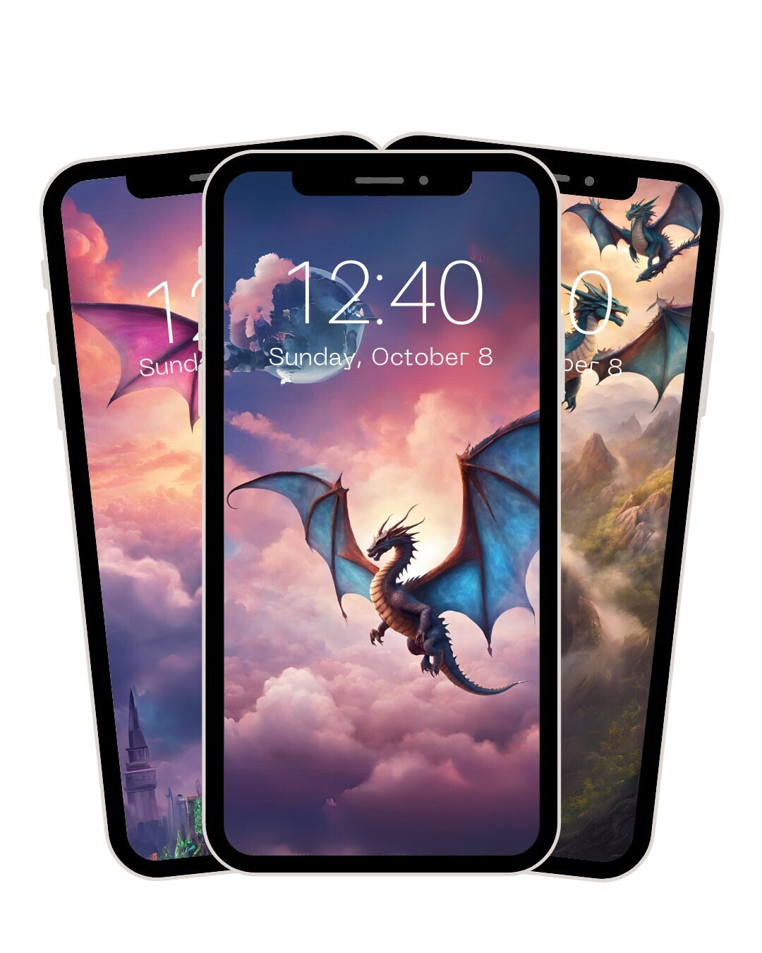 Dragon Phone Background, Fantasy Dragon Phone Background, Dragons ...