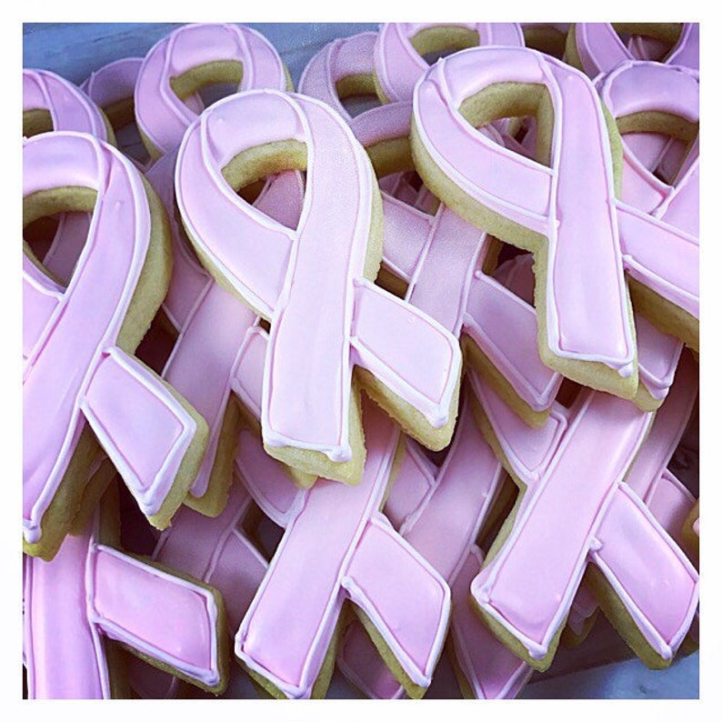 Breast Cancer Awareness Sugar Cookies | Etsy
