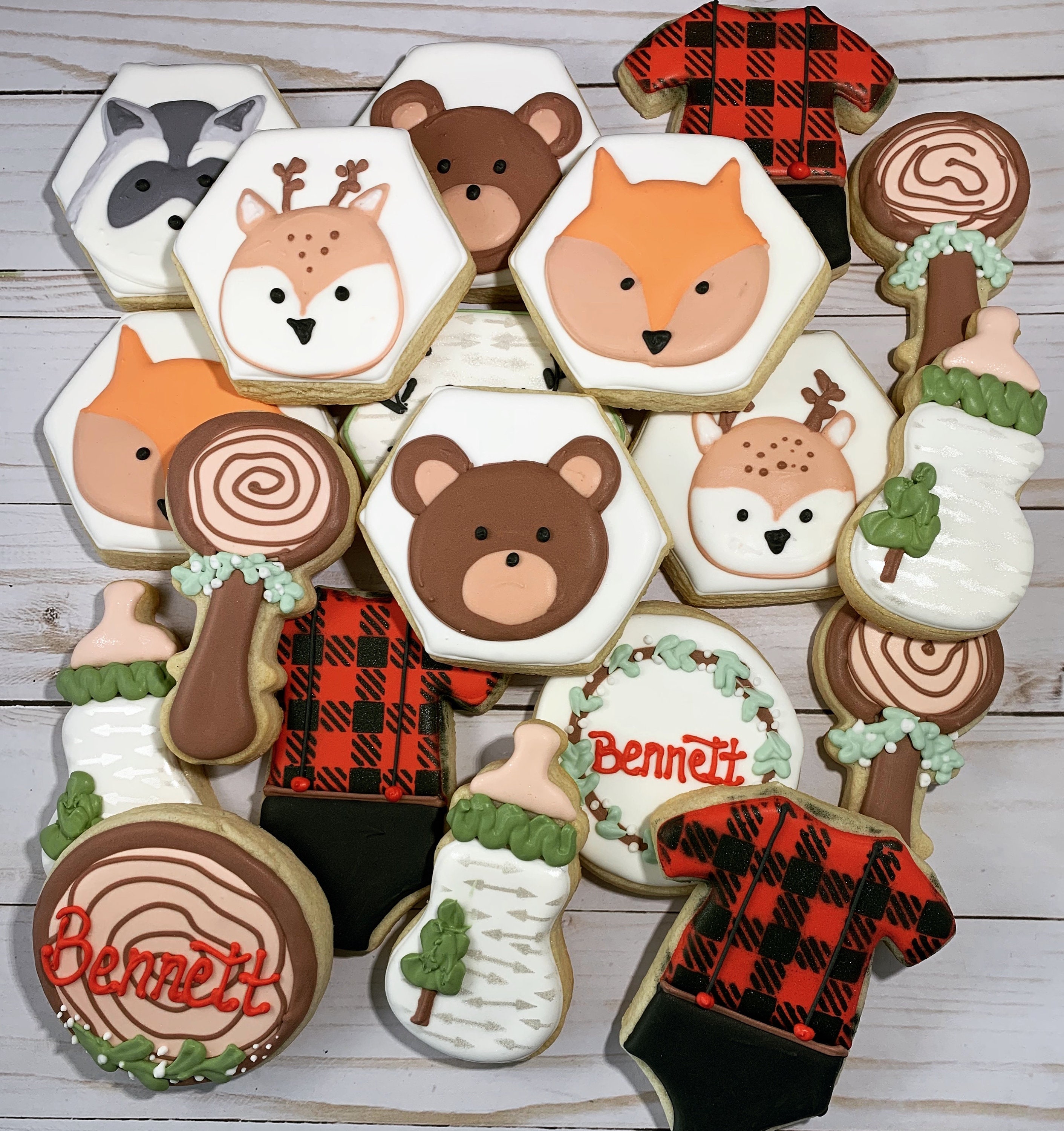 Woodland Theme Cookies Etsy