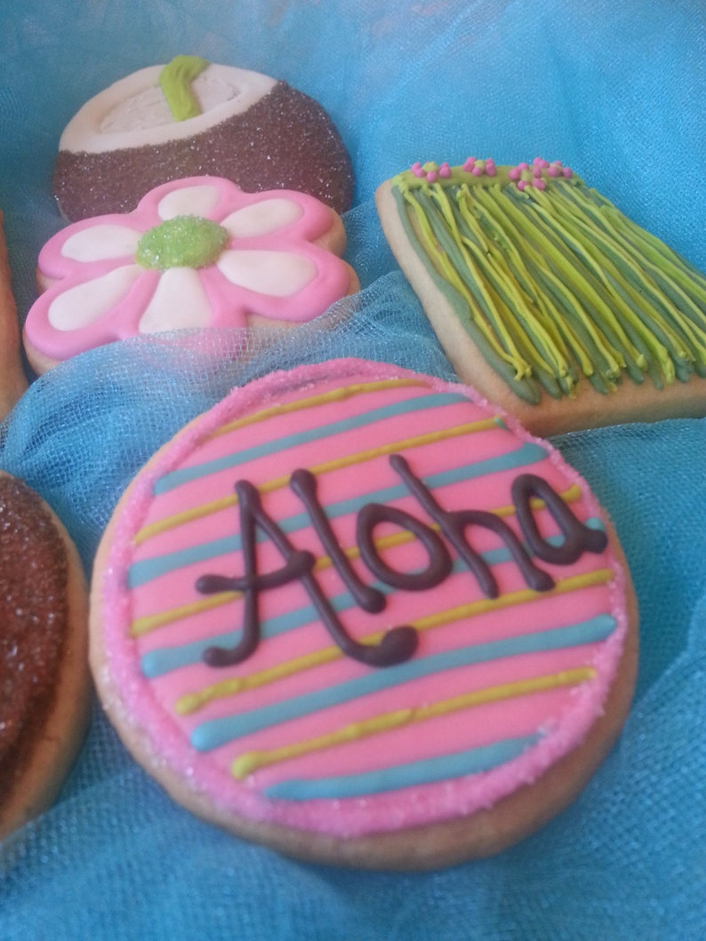 Hawaiian Aloha Sugar Cookies Etsy