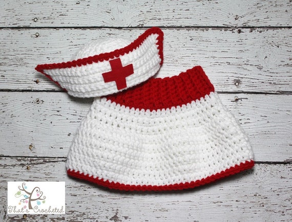 Cappello e gonna da infermiera appena nato Oggetto di scena | Etsy Italia