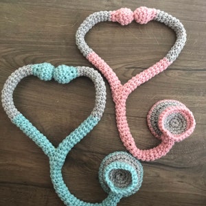 Newborn Doctor Stethoscope - Newborn photography prop, newborn boy, newborn girl, crochet newborn hat and pants, stethoscope