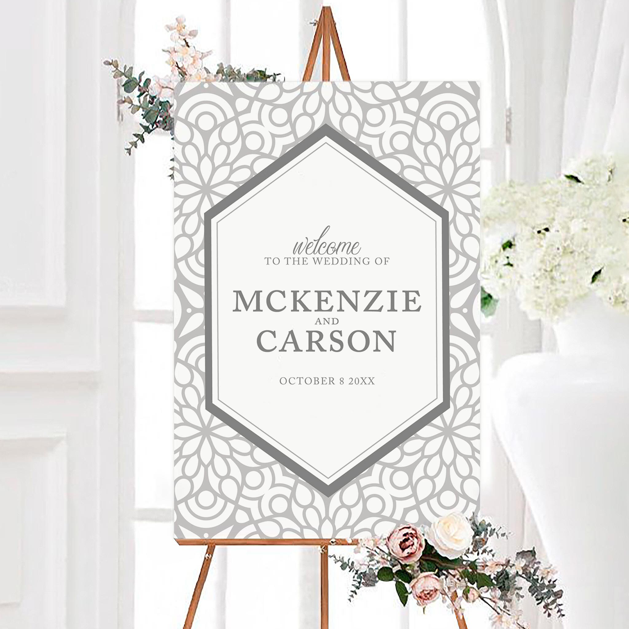 Simple Elegant Program Trellis Program, Gray Border Program Etsy