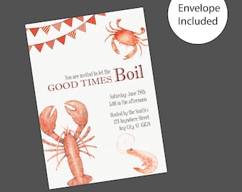 Party Invitation: Seafood Boil