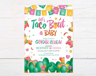 Fiesta-Themed Baby Shower Invitation: Taco-Inspired Celebration for Parents-to-Be